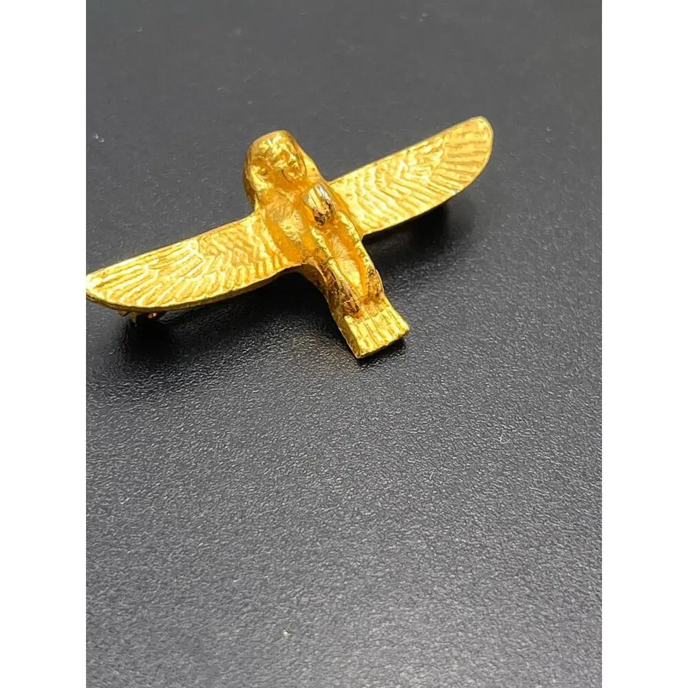 Alva‎ Museum Repro Ba Amulet Egyptian Soul Or Spirit of Afterlife Pin Brooch